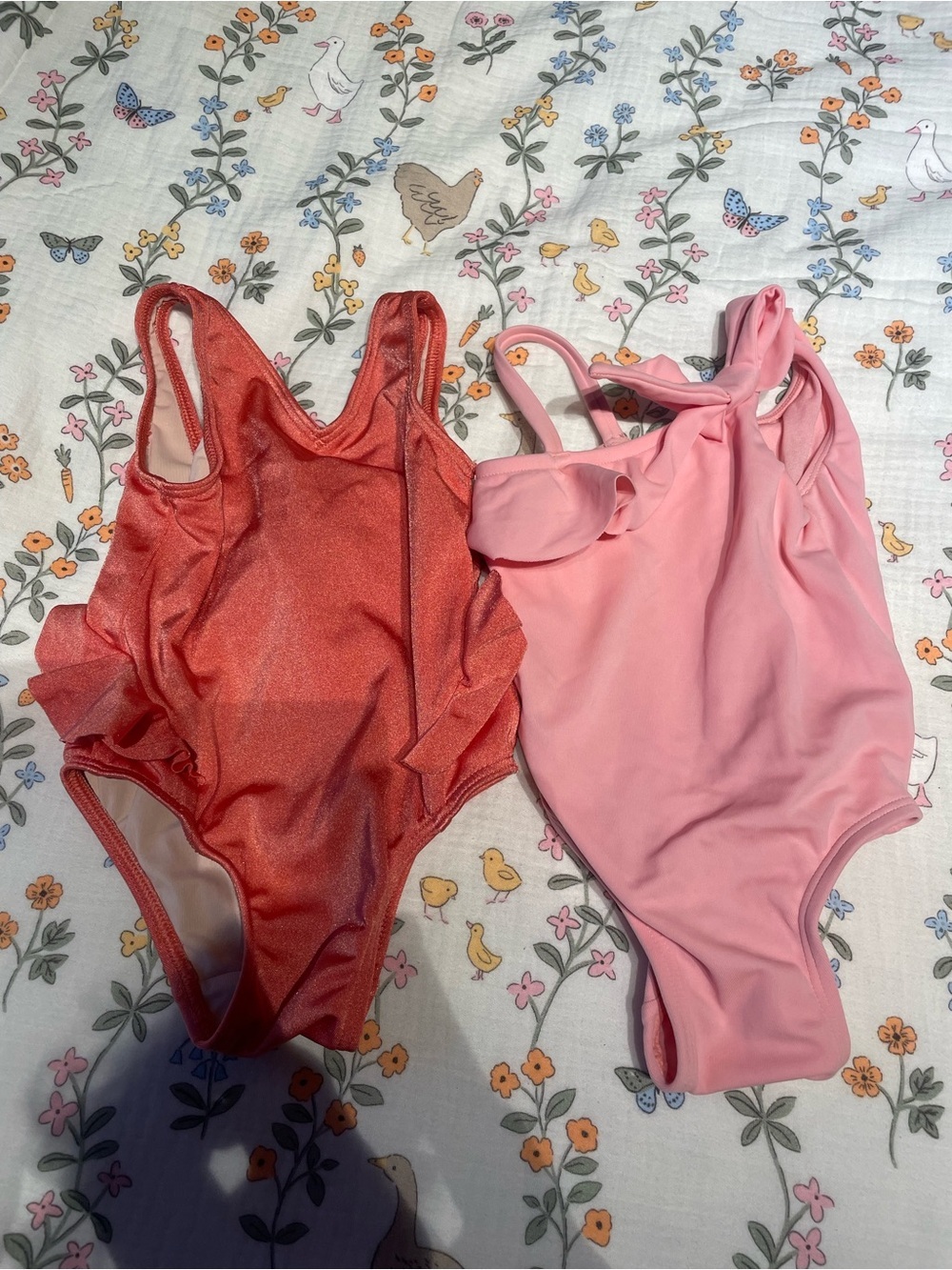 BUNDLE Baby Girl 3-6 Month One Piece Bathing Swim Suits
